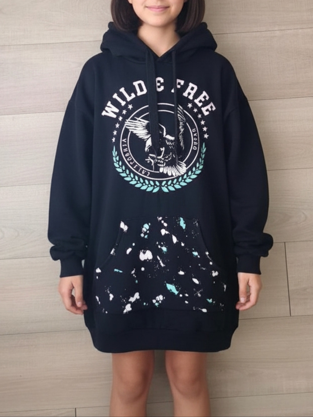 🔥3/$15 SALE🔥 No Boundaries Black Hooded Kids Dress